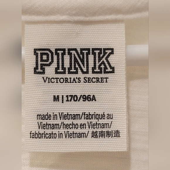 Victoria Secret Pink Hoodie with red writing Women's Size M - Picture 3 of 5